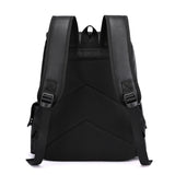 PU-Lederen Rugzak voor Heren – Grote Laptop Rugzak – Schooltas voor Jongens & Tieners
