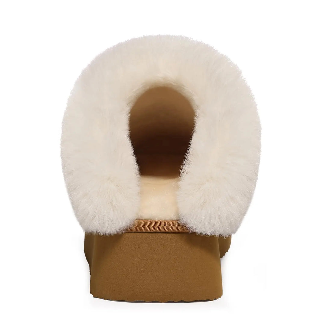 Vrouwen | Pluche Slippers | Dikke Zool | Antislip | Warme Comfortabele Huisschoenen