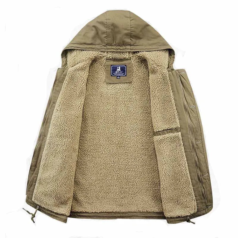 Lange Parka met Capuchon en Hoge Col voor Heren | Ideaal voor de Winter