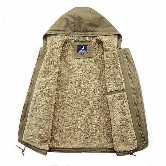 Lange Parka met Capuchon en Hoge Col voor Heren | Ideaal voor de Winter