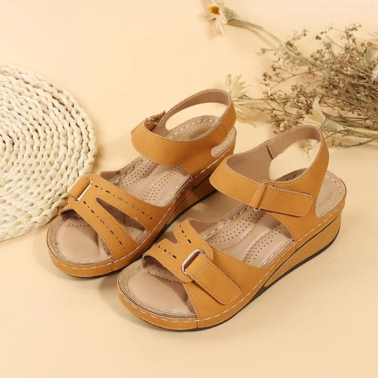 Dames Ortopedische Sandalen op Wedge met Verstelbare Bandjes