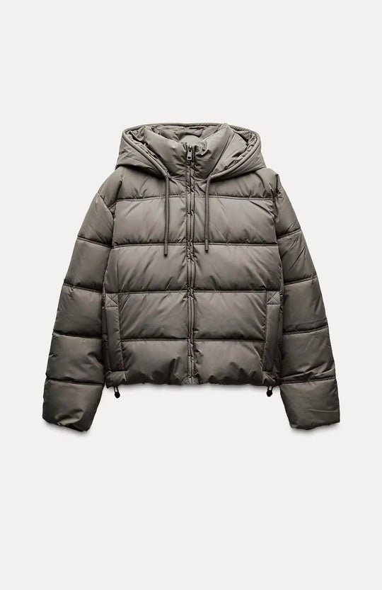 Dames Casual Gewatteerde Pufferjas met Capuchon | Lichtgewicht Gequilte Winterjas
