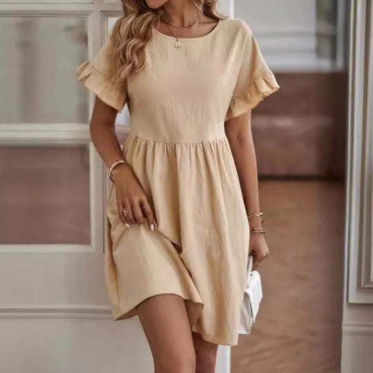 Luchtige damesjurk met ruffles