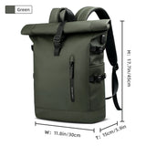 HK Waterdichte Reistas met USB – Uitbreidbare Rugzak – 15.6 inch Laptop Rugtas voor Reizen, Fietsen en Outdoor