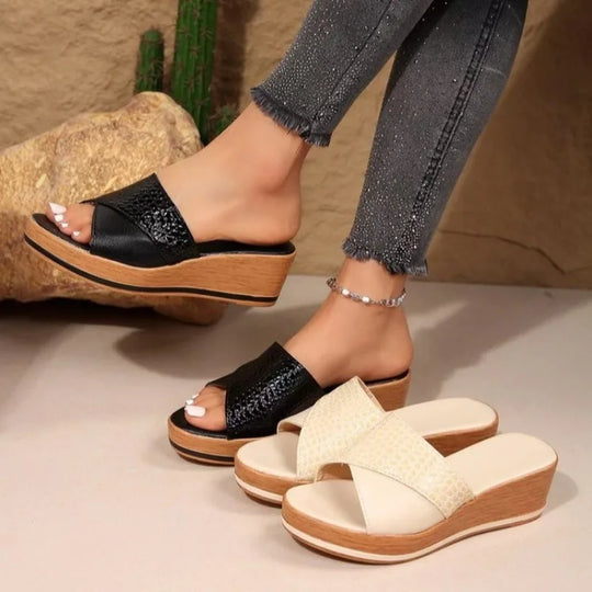 Dames Comfortabele Orthopedische Sandalen op Sleehak