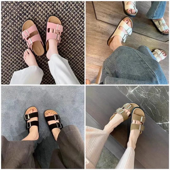 Dames orthopedische sandalen met verstelbare bandjes