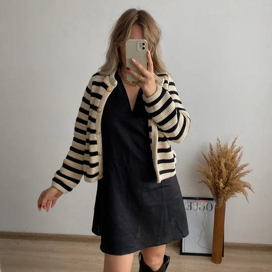 Dames Linnen Jurk Zonder Mouwen