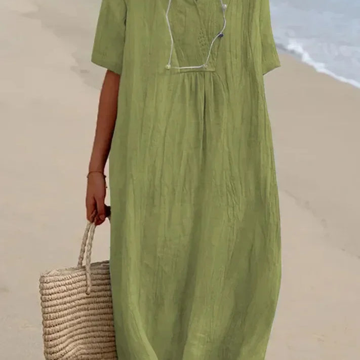 Zomerse oversized katoenen jurk