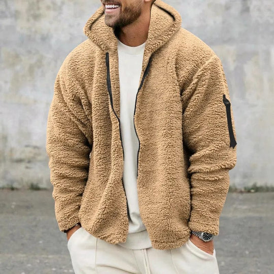 Gevoerde Hoodie met Rits en Zak op de Mouw voor Volwassenen | Ideaal voor de Winter