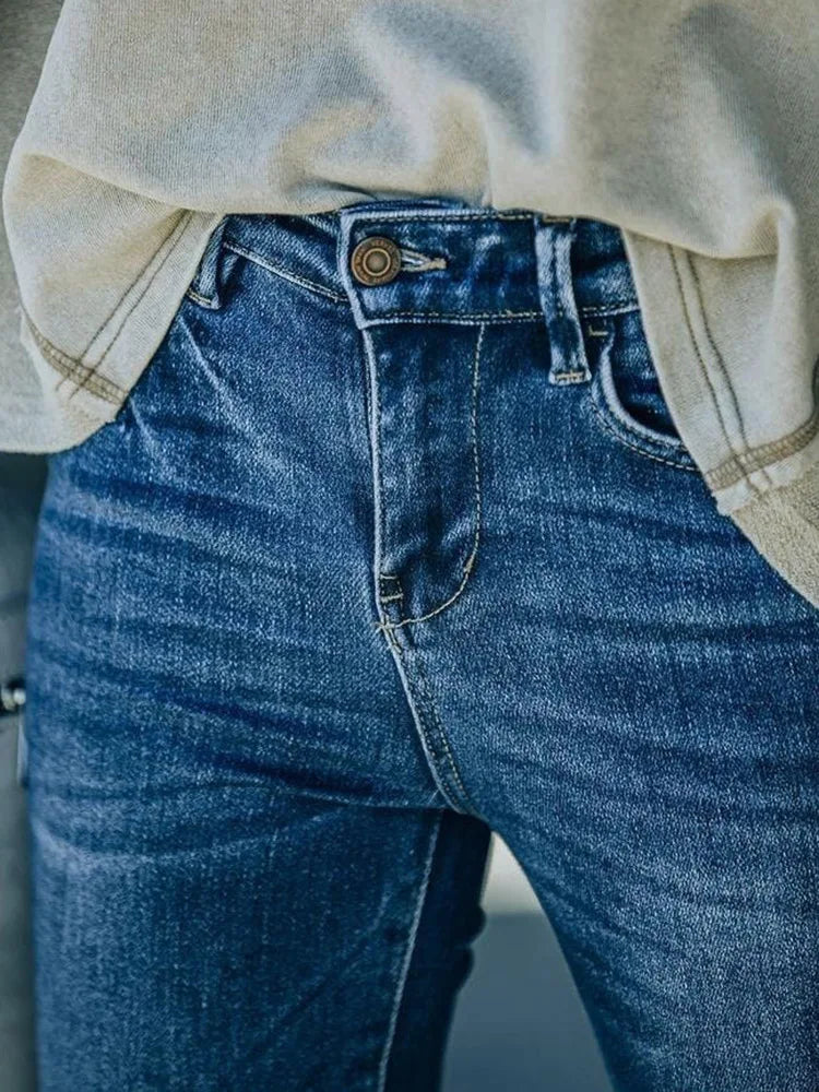 Damesjeans met uitlopende pijpen