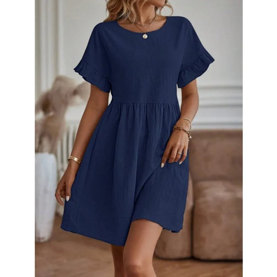 Luchtige damesjurk met ruffles