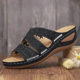 Orthopedische dames sandalen met een gevormde inlegzool