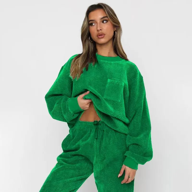 Genovia - Corduroy Tweedelige Damesset