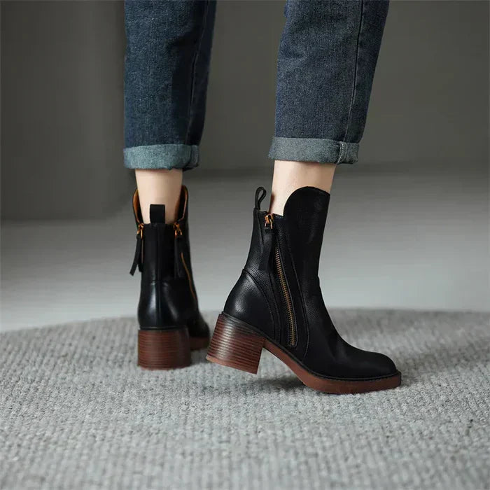 Bottines met Platte Hak voor Vrouwen met Ritssluiting | Ideaal voor Dagelijks Gebruik