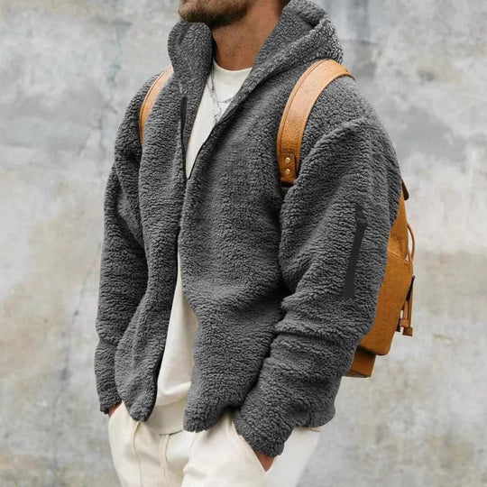 Gevoerde Hoodie met Rits en Zak op de Mouw voor Volwassenen | Ideaal voor de Winter