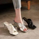 Dames Elegante Sandalen met Hak en Kruisende Bandjes