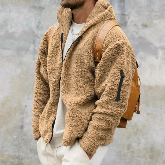 Gevoerde Hoodie met Rits en Zak op de Mouw voor Volwassenen | Ideaal voor de Winter