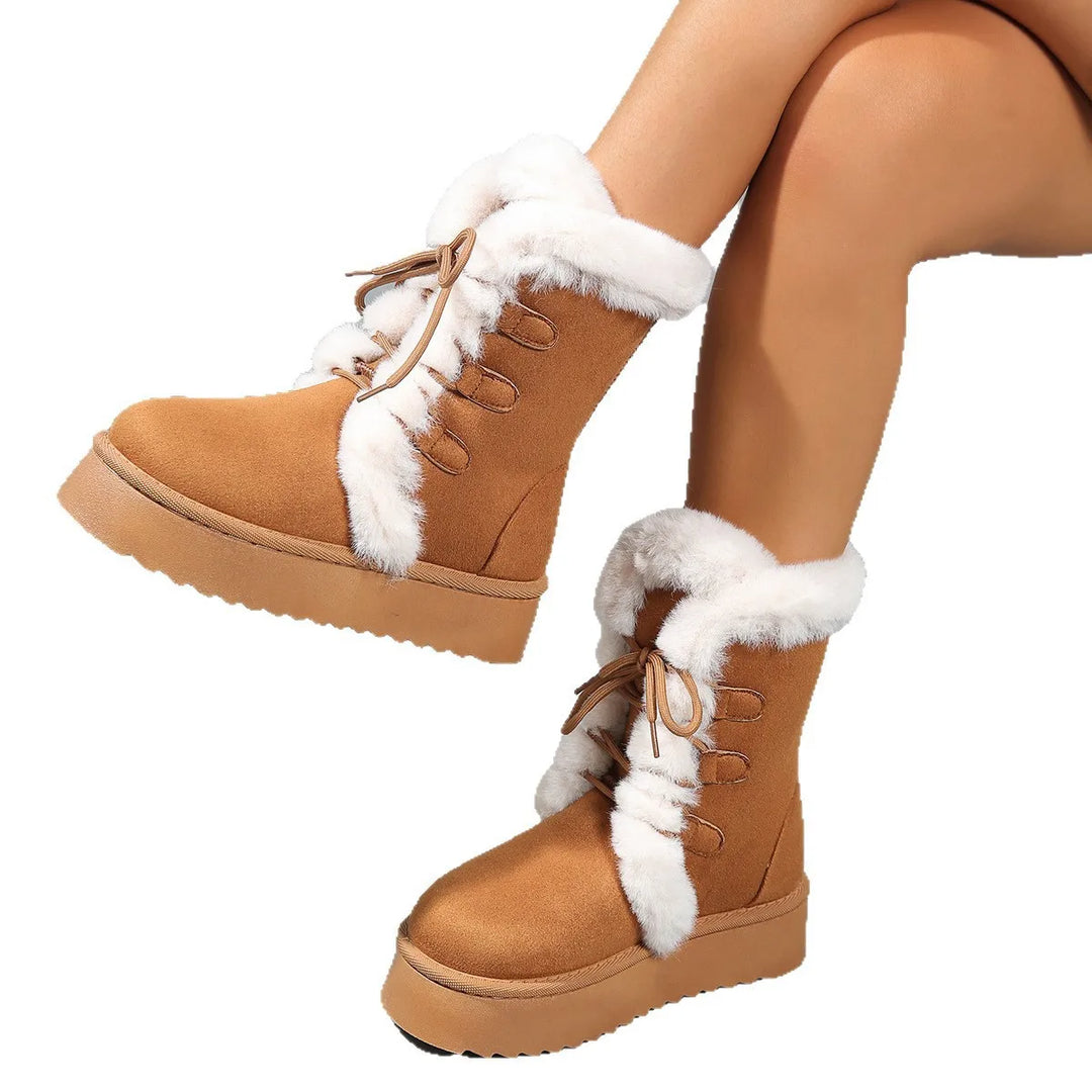 Vrouwen | Hoge Snowboots | Dikke Zool | Warm Gevoerd | Casual Winter Schoenen