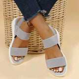 Stijlvolle Dames Sandalen met Platte Zool