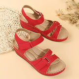Dames Ortopedische Sandalen op een Wedge met Verstelbare Bandjes