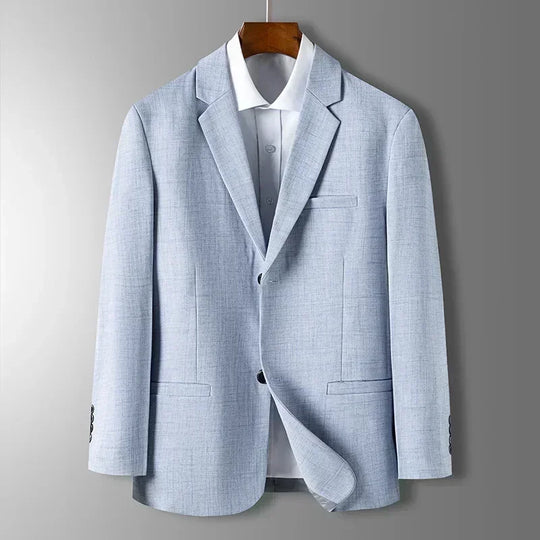 Valerio | Elegante Herenblazer in Blauw, Grijs en Beige