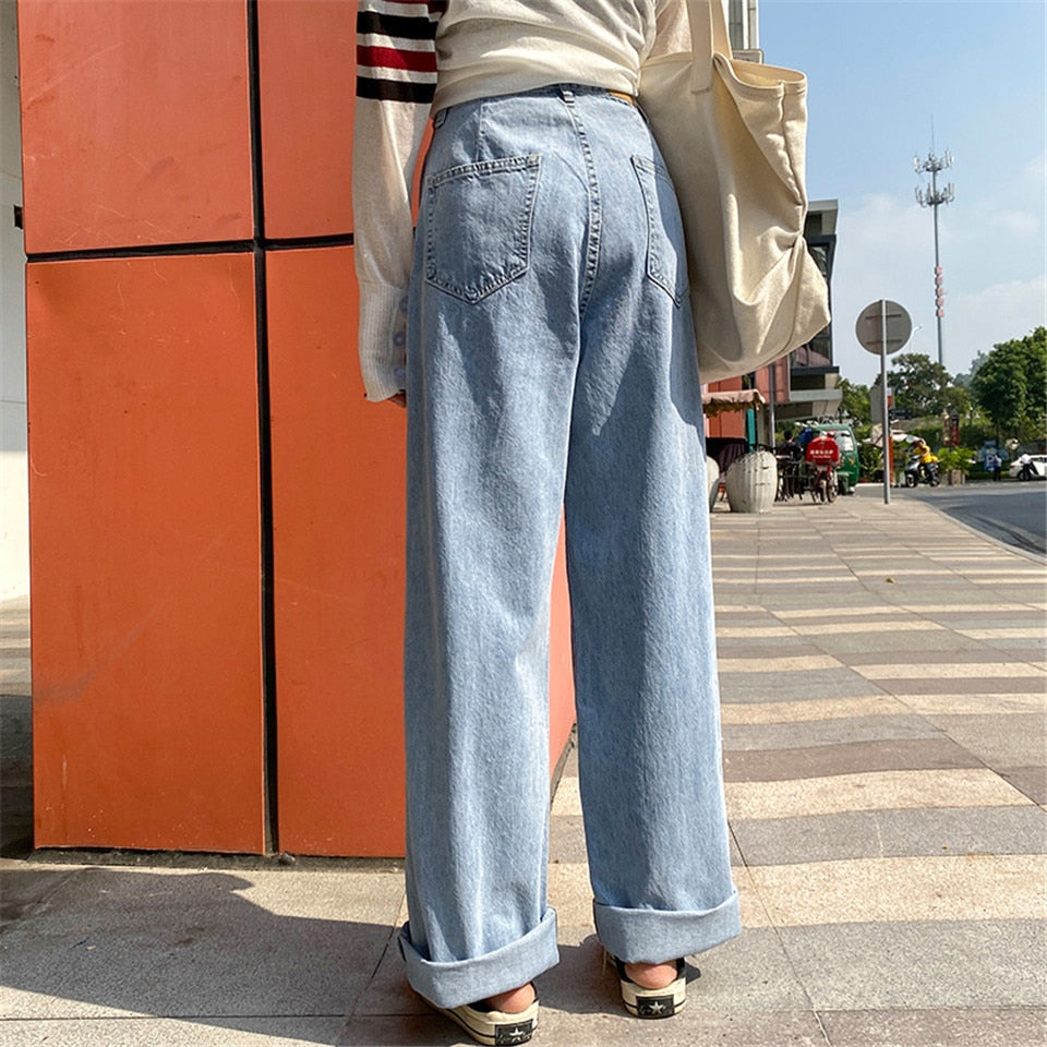 Baggy Jeans Dames met Hoge Taille