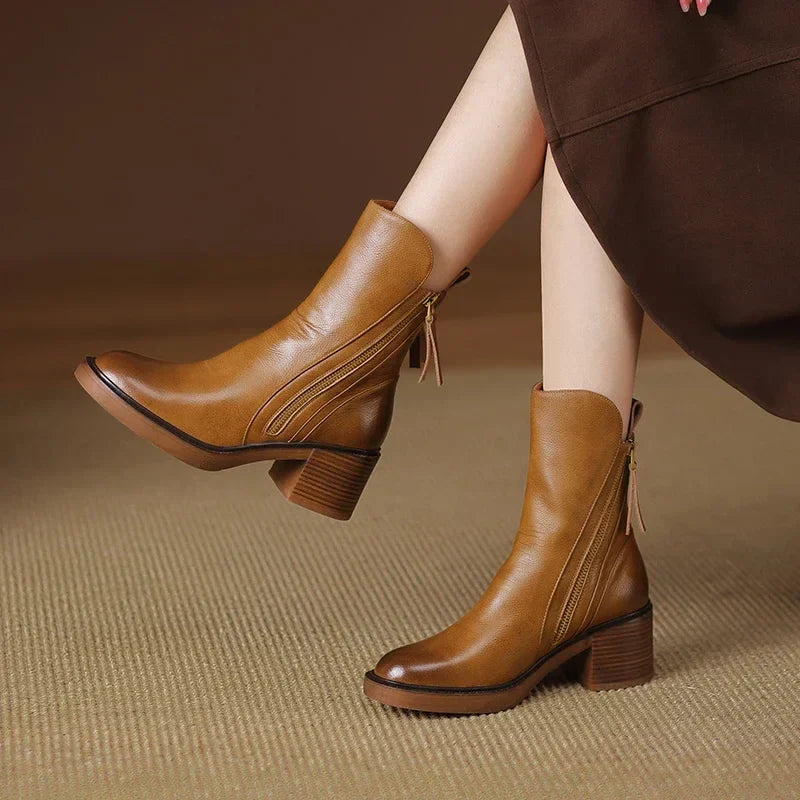 Bottines met Platte Hak voor Vrouwen met Ritssluiting | Ideaal voor Dagelijks Gebruik
