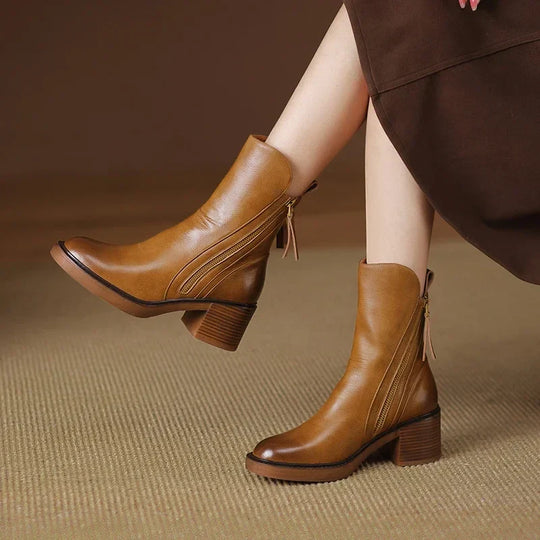Bottines met Platte Hak voor Vrouwen met Ritssluiting | Ideaal voor Dagelijks Gebruik