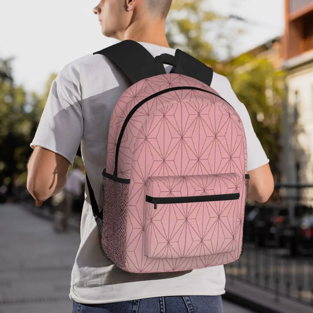 Demon Slayer Tanjiro Rugzak – Anime Schooltas – Boekentas voor Studenten, Wandelen, Reizen en Dagelijks Gebruik