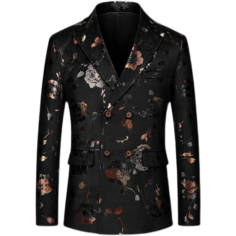 Dylan | Luxe Heren-Blazer met Bloemmotieven
