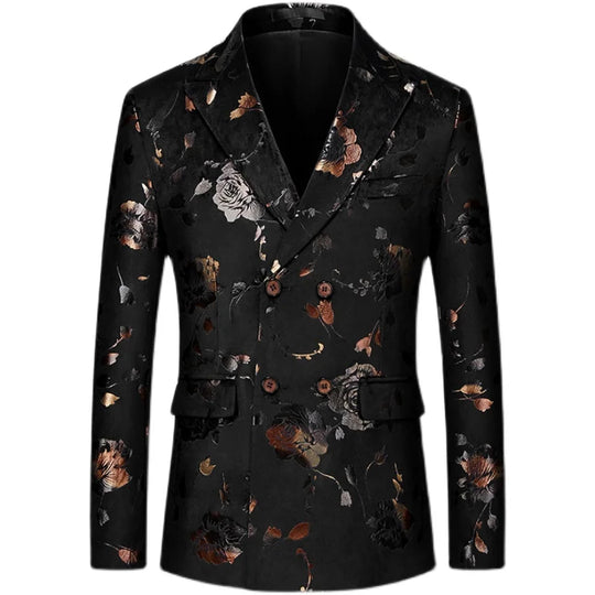 Dylan | Luxe Heren-Blazer met Bloemmotieven