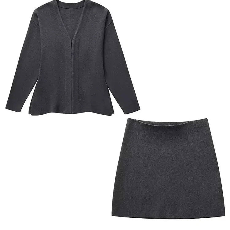 Gwen - Blazer en Rok Tweedelige Set