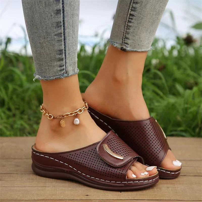 Dames Orthopedische Sandalen met Perforatie