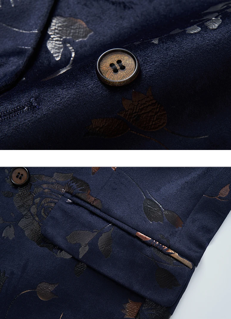 Dylan | Luxe Heren-Blazer met Bloemmotieven