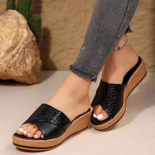 Dames Comfortabele Orthopedische Sandalen op Sleehak