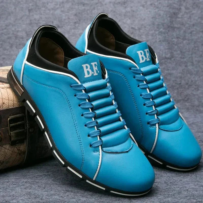 Heren Casual Veterschoenen met Contrasterende Zolenontwerp