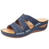Orthopedische dames sandalen met een gevormde inlegzool