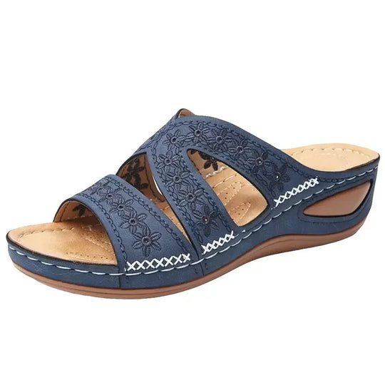 Orthopedische dames sandalen met een gevormde inlegzool