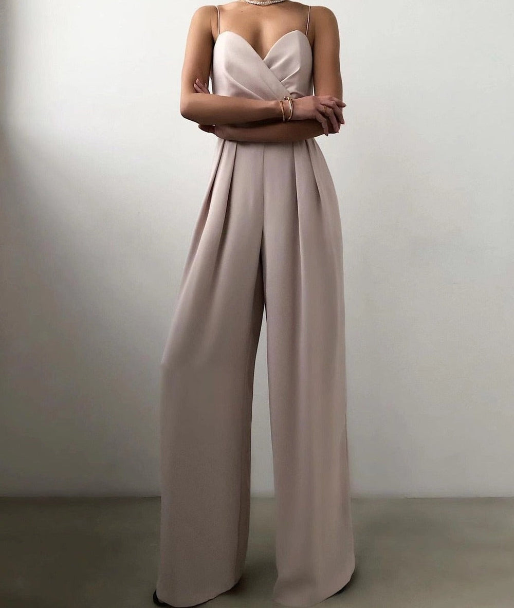 Vrouwen Strappy Elegante Wijde Jumpsuit