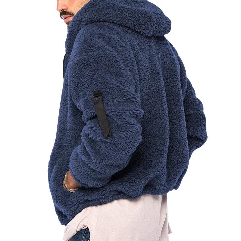 Gevoerde Hoodie met Rits en Zak op de Mouw voor Volwassenen | Ideaal voor de Winter
