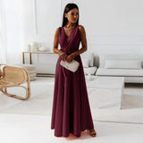 Elegante Maxi Jurk met Wikkeldecolleté