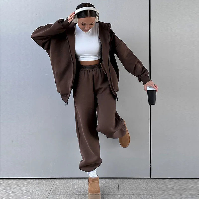 Dames | Casual Set | Hoodie | Joggingbroek | Comfortabel | Lounge | Minimalistisch