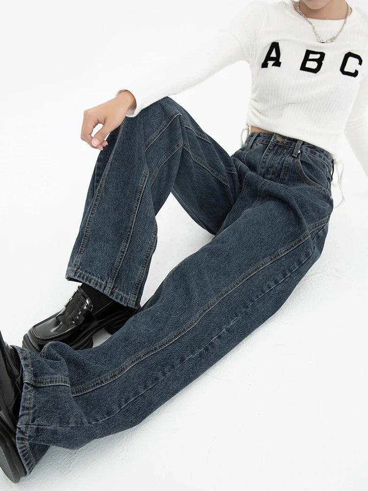 Dames Baggy Jeans in Wide-Leg Stijl