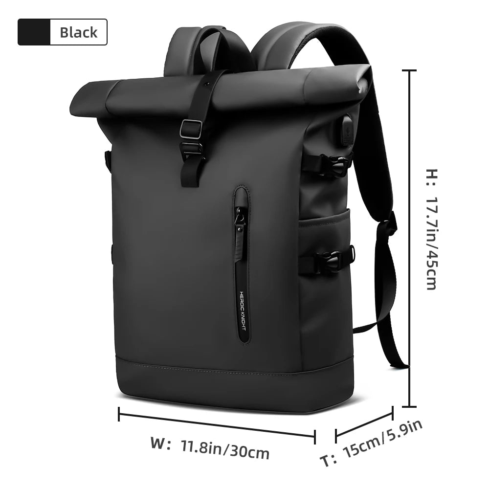 HK Waterdichte Reistas met USB – Uitbreidbare Rugzak – 15.6 inch Laptop Rugtas voor Reizen, Fietsen en Outdoor