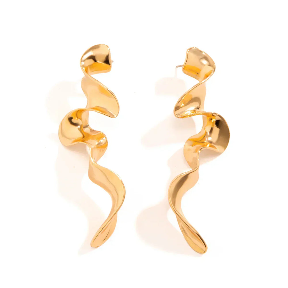 Annelou | Elegante Golvende Hangende Oorbellen voor Vrouwen