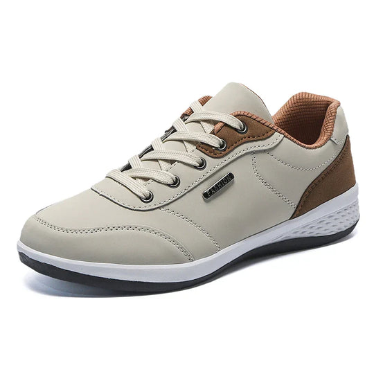 Heren Casual Veterschoenen met Contrasterende Paneel Details