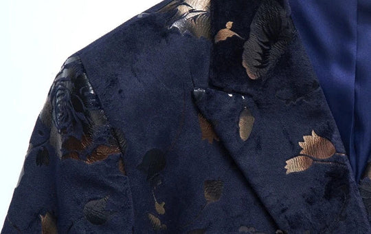 Dylan | Luxe Heren-Blazer met Bloemmotieven
