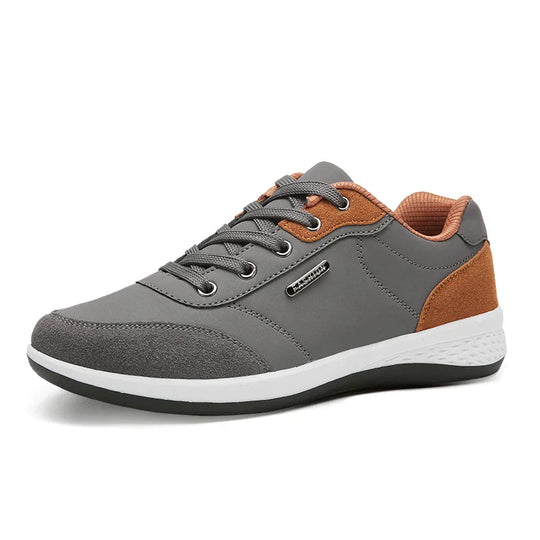 Heren Casual Veterschoenen met Contrasterende Paneel Details