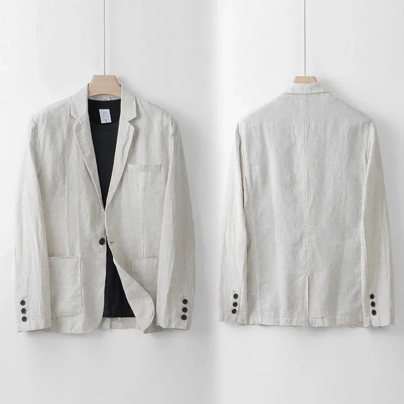 Dan | Lichte Heren Linnen Blazer