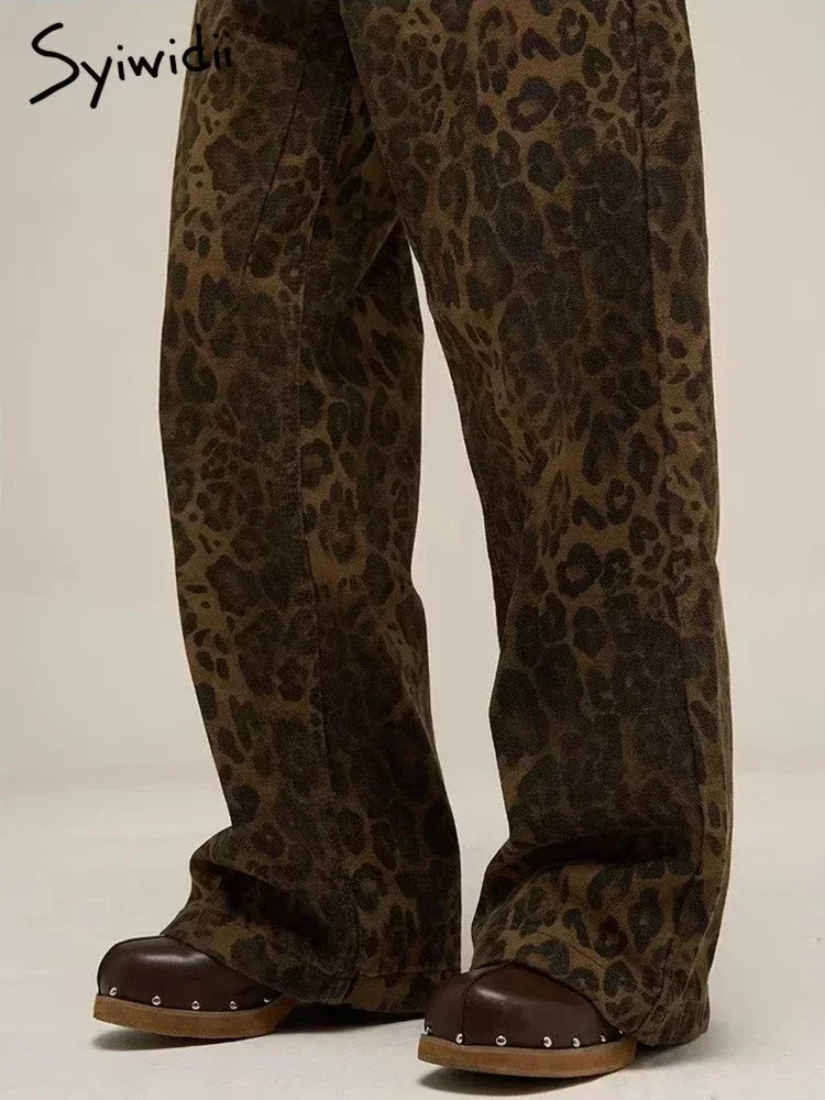 Dames Jeans met Luipaardprint